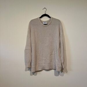 100% Cotton Knit Sweater - Old Navy - Women's Cream Crewneck Sweater